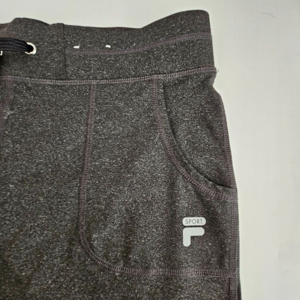 Fila Sport Movement Pants Womens Medium Charcoal Gray Drawstring Waist Yoga Gym - Picture 4 of 9